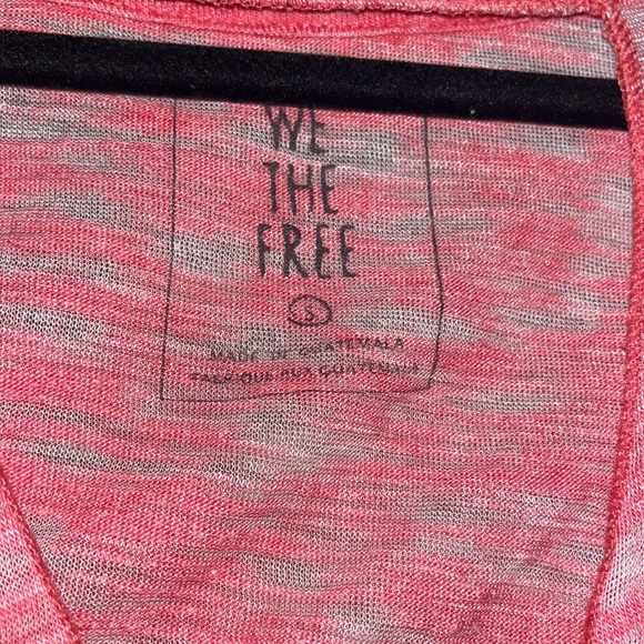 We the Free Jordan Cut Out V-Neck Tee - Red - Picture 6 of 6